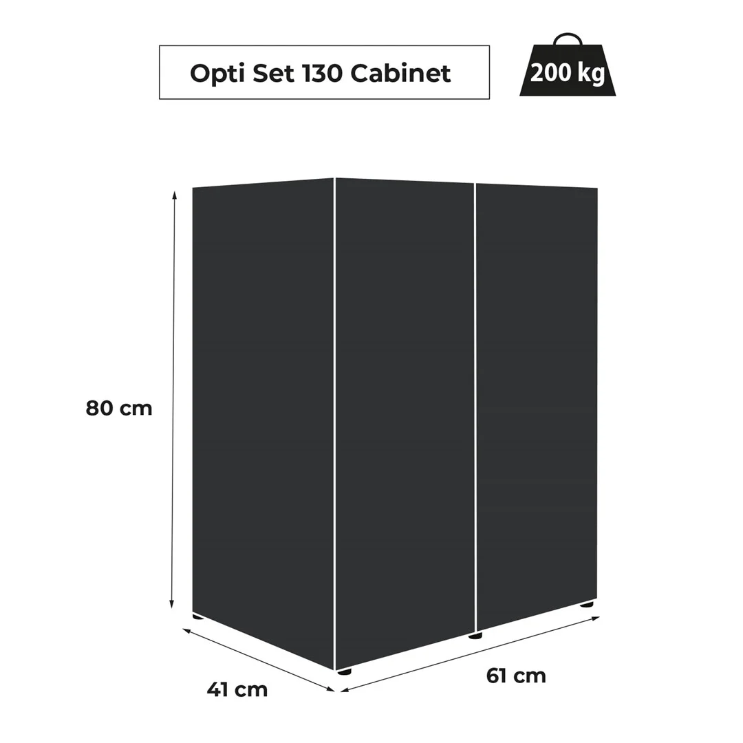 AquaEl Kabinet til Optiset 130 Sort (Møbelskab)